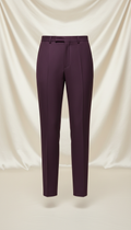Deep plum tailored trousers
