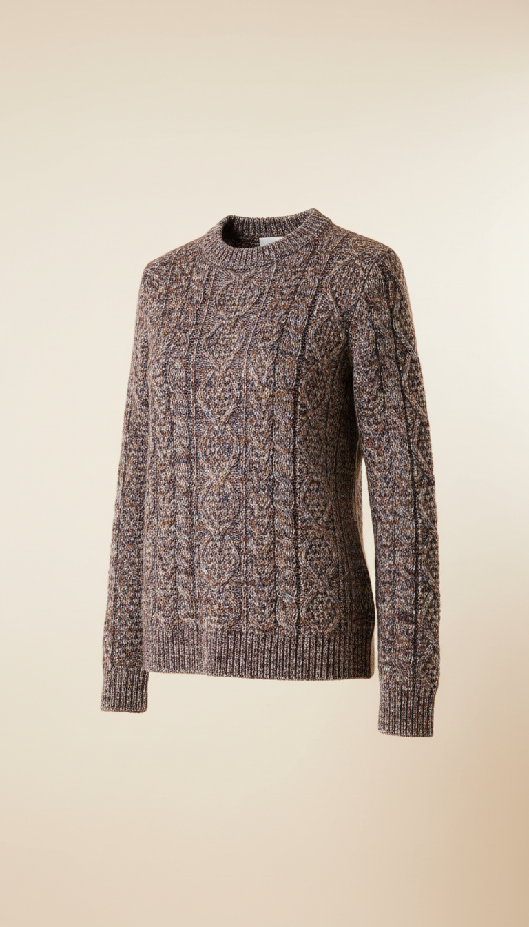 Bronze oak luxe knit pullover